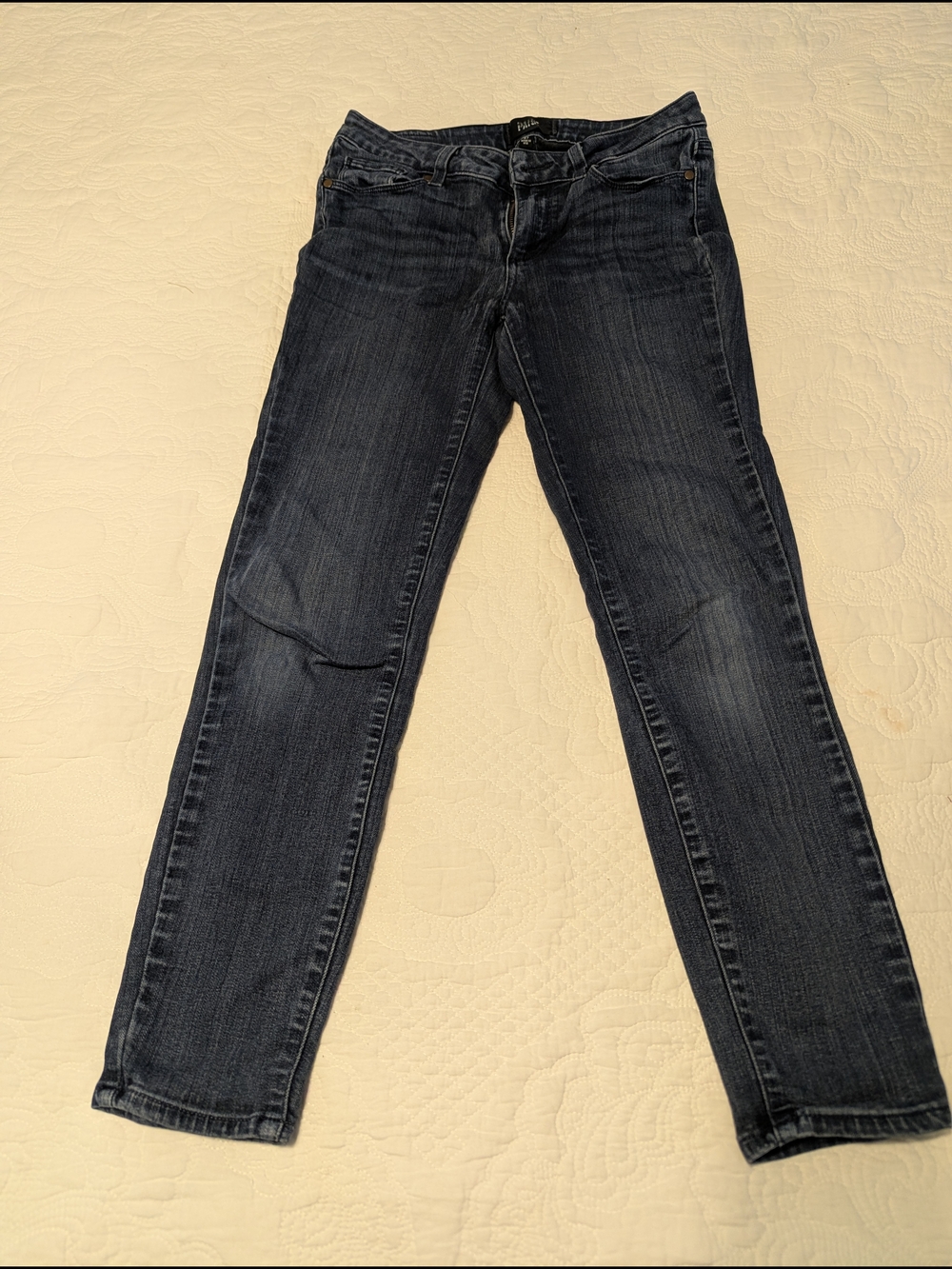 PAIGE Ladies Dark Blue Slim Jeans